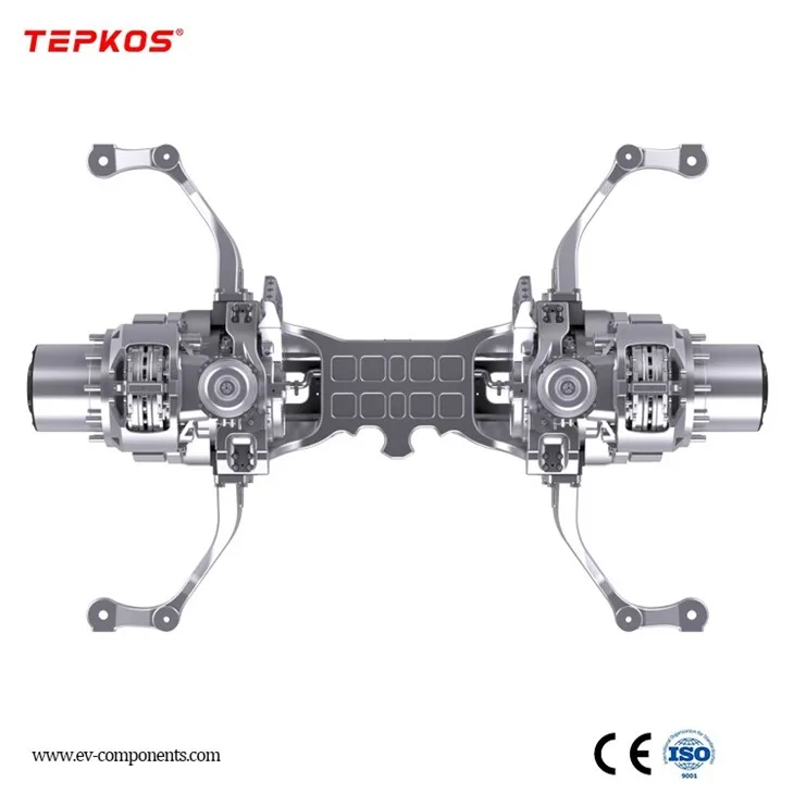 Heavy-duty electric truck with integrated e-axle system Heavy-duty electric truck with integrated e-axle system